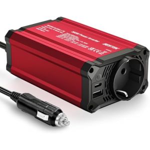 BESTEK Convertisseur 12v 220v 230v 240v 300W avec Deux Ports de Charge Rapide (PD30 et QC18W) Prise Allume Cigare Transformateur de Tension,Chargeur Voiture Camping Car avec Multi Protections (Noir) (TS keruida eu Direct, neuf)