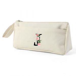 Blisswave Trousse Double Compartiment Originale, Personnalisé de A à Z avec Nom, Trousse Scolaire Simple, Moderne et Élégante, comme Cadeau pour Les Enseignants, Les Élèves, Les Collègues, Les Sœurs (xianyuanyuandianzishangmaoyouxiangongsi, neuf)