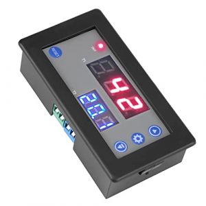 DC12V Cycle Num&eacute;rique Multifonction Minuterie Double Relais Module Temporisation Contr&ocirc;le avec Double &Eacute;cran LED (tanzqioo, neuf)