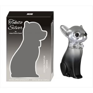 Jean-Pierre Sand - Tekito Silver - Eau de parfum 75 ml - Parfum pour femme dans un flacon de collection, idéal comme cadeau - Parfum femme dans un flacon Chihuahua (Sandparfums, neuf)