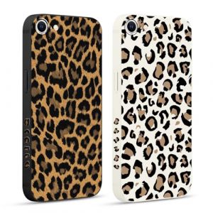 Pnakqil 2 Pi&egrave;ces Coque pour iPhone 7/8 / iPhone SE 2022/2020 4,7", Etui avec Motif Animaux L&eacute;opard et Peint Dessin Lat&eacute;ral Silicone Case Housse T&eacute;l&eacute;phone Ultra Antichoc Cam&eacute;ra Protection Cover (CLUBIEN, neuf)