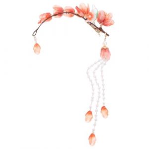 PHENOFICE Ancien Style Pince &agrave; Cheveux Hanfu avec Fleur et Franges Accessoire Esth&eacute;tique Oriental pour Mari&eacute;es et F&ecirc;tes Bijoux T&ecirc;te Vintage Alliage Zinc D&eacute;coration &Eacute;l&eacute;gante (Reankux, neuf)
