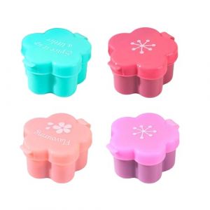 Récipients de voyage en caoutchouc pour produits de toilette en forme de patte de chat - Accessoires de voyage pour cosmétiques visage corps mains - Étanche - Essentiels de voyage avec couvercle (fivekim, neuf)