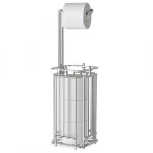 Porte Papier Toilette sur Pied, Porte-Rouleau, för Cuisine, Convient pour Les WC et salles de Bain, 4 Rouleaux de réserve (XINZHUOXIN, neuf)