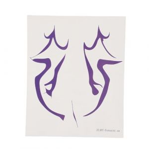 TARSHYRY Autocollants de Maquillage KPop R&eacute;sistants &agrave; la Transpiration, Tatouages ​​temporaires, Transfert D'eau, Cosplay, Festivals, &eacute;v&eacute;nements Musicaux, F&ecirc;tes (Autocollant d&rsquo;avant-bras violet ZLBT) (Mateisy, neuf)