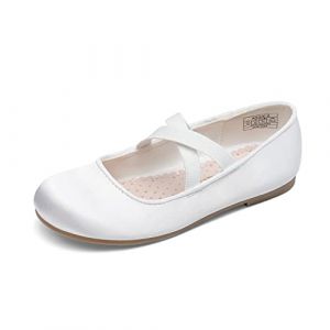 DREAM PAIRS Kids Ballerines Filles Mary Jane Chaussures de Plates Élégantes Princesse Fêtes Ballerine À Enfiler Blanc Angie-2 Taille 32 (dreampairsEU, neuf)