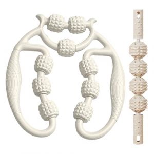 HAZMA 1 Pièces Rouleau De Massage 360°, Rouleau Cellulite Massage, Rouleau De Massage Musculaire Des Jambes, Rouleau Cellulite, Soulage La Fatigue,Rouleau Massage Anti Cellulite (Blanc) (anqingyandian, neuf)