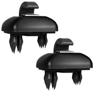 2 Pcs Noir Int&eacute;rieur Pare Soleil Crochet Support d'attache Pare Soleil A1, Support Clip pour Visi&egrave;r pour A1 A3 A4 A5 A7 B6 B7 B8 S4 S5, Soleils Clip pour Visi&egrave;re, Clips pour Visi&egrave;res de Voiture (ZGTX, neuf)
