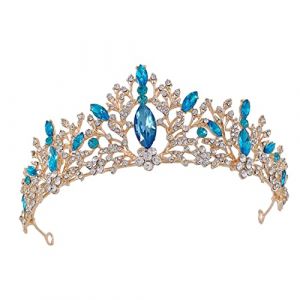HONITANO Couronne Diad&egrave;me Accessoire &Eacute;l&eacute;gant pour Mariage F&ecirc;te D&eacute;coration Baroque pour et Filles Design (LUWELI, neuf)