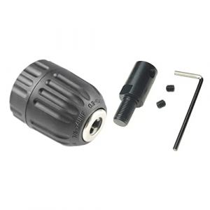 CHANCS Filetage 0,8 mm-10 mm Mandrin de per&ccedil;age 3/8-24 UNF Tige de connexion filet&eacute;e Diam&egrave;tre int&eacute;rieur 6 mm Excellente force de serrage Foret sans cl&eacute; Accessoires pour perceuse &eacute;lectrique manuelle (CHANCS MOTOR, neuf)