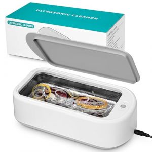 Nettoyeur Ultrasons 640ML, Bac Ultrasons en Acier Inox avec 2 Réglages du Temps,Nettoyeur Ultrason Lunettes,Bac a Ultrason pour Lunettes de Vue, Bijoux, Materiel Onglerie, Montres, Dentier (GIRGIS KIROLOS, neuf)