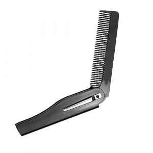 Peigne à barbe pliable, à dents fines, fait à la main, peigne pliable de poche, peigne pliable pour homme pour le toilettage quotidien, barbe ou moustache (yiyuxa, neuf)