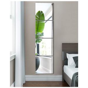 JMITHA Miroir Mural Verre Miroir Adhésif Miroir Muraux Autocollant HD Grand Miroir Mural Miroir Decoration Murale pour Salle de Bain, Salon, Miroir Maquillage (Jmitha, neuf)