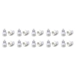 MULANG Adaptateur convertisseur MR16/GU5.3 vers GU10 Blanc (Menghoon, neuf)