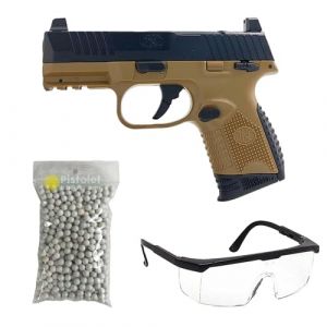 Saigo Defense Pack Airsoft Pistolet à Billes FN Herstal 509BT Compact MRD à Ressort (Spring) / Matière: Plasique ABS/Puissance 0.2 Joule/Livré avec Accessoires (PRO-EQUIPEMENT, neuf)