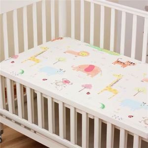 Odot Dessin Anim&eacute; Drap Housse Coton pour Lit de B&eacute;b&eacute;, Draps Housses Enfants Douce Prot&egrave;ge Matelas Extensible pour Fille et Gar&ccedil;on, Berceau, Lit Parapluie (Animal de dessin anim&eacute;,150x80cm) (Odot, neuf)