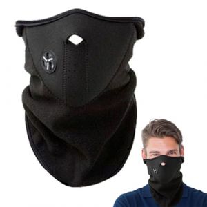 YAZWUR Cagoule Demi-Visage, Protection des Oreilles, Neoprene & Polaire Cache-Cou pour Alpinisme, Ski, V&eacute;lo, Moto, Course, Escalade, Activit&eacute;s Ext&eacute;rieures, Unisexe (Romanimania OU, neuf)