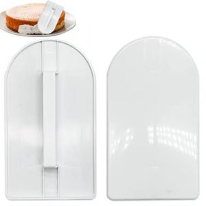 SZXMDKH 2 Pi&egrave;ces G&acirc;teau Grattoir, Lisseur Gateau Patisserie Peignes de D&eacute;coration de Glacage G&acirc;teau pour Bords de G&acirc;teau Patisserie Design Outil de Cuisson (BSCLAIRE LTD, neuf)