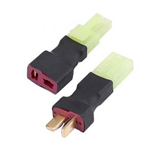 Yosoo Femelle à Mini Tamiya Femelle, Prise T au connecteur Mini Tamiya, pour connecter la Batterie à la Prise T et Mini Tamiya sur ESC ou Chargeur, Parfait pour Les Applications Haute Puissance (Ironcty, neuf)