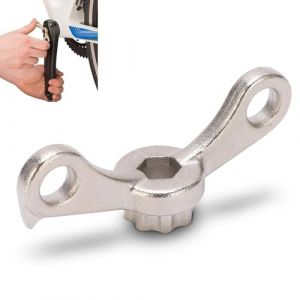 Agatige Outil de D&eacute;montage de Manivelle de V&eacute;lo, Outil de Cl&eacute; de D&eacute;montage 2 en 1 pour Manivelle de P&eacute;dalier Extracteur D'assemblage de Manivelle de V&eacute;lo, Outil de R&eacute;glage de Manivelle de V&eacute;lo (YuchooesEU, neuf)