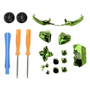 Kit Elite, Set Complet De Touches De Manette Accessoires De Remplacement Boutons pour X box One Elite Contrôleur One avec Boutons, 2xTournevis, 1xClé pour X box 360 Contrôleur.(绿色) (Hakeeta, neuf)