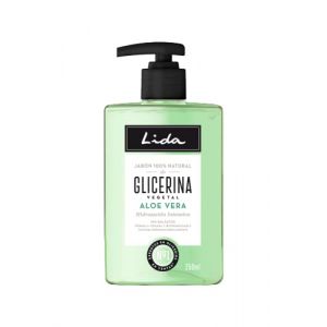 Lida Savon liquide 100% naturel à la glycérine et à l'aloe vera pour les mains, nettoie et hydrate tous types de peau, traitement traditionnel, 250 ml (Beautic.Shop, neuf)