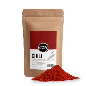 Spicy Welt Chili Moulu (100g) &ndash; Poudre de Piment Chili | Pour Cuisine Mexicaine, Curry, Sauce & Viande | Piquant &Eacute;quilibr&eacute; & Saveur Relev&eacute;e | 100% Naturel, Sans Additifs (Spicy Welt, neuf)
