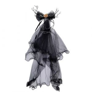 Watreketal Serre Tete,Bandeau lumineux pour mariée d'Halloween, couvre-chef de fête de cosplay de mariée fantôme brillante, cerceau pour cheveux, déguisement d'Halloween (Xuanlang Trading, neuf)