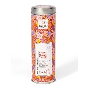 QUAI SUD Thé Noir aromatisé Fruits Rouges Vanille Boîte ronde 65g (QUAI SUD, neuf)