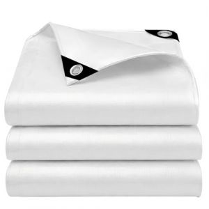 EEATUZTL Blanc B&acirc;che Imperm&eacute;able, B&acirc;che de Protection en Poly&eacute;thyl&egrave;ne, UV R&eacute;sistant Bache Camion, Pergola, Serre, Baches Imperm&eacute;ables pour Exterieur, Jardin, Tonnelle, Camping, Meubles, 3x6m (Chang wan ze, neuf)