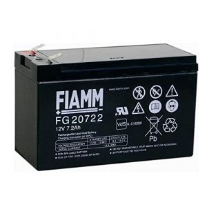 Batterie au Plomb Rechargeable Fiamm FG 12V 7.2Ah (6.3mm) 7200mAh (Masvoltios, neuf)