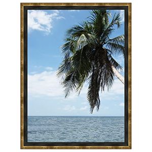 Caisse américaine pour Une Toile Format Paysage 12 46x61 / 61 x 46 Cadres Caisse Americaine Noir Or, 4 cm de Largeur, Cadre en Bois (RK Cadres, neuf)