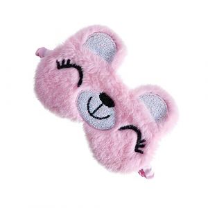 Ipetboom masque pour les yeux occultant ours masque oculaire endormi bandeau de couchage patch yeux bandeau yeux masque yeux Masque pour les yeux pour dormir bandeau de maquillage Peluche (Cowan Micro, neuf)