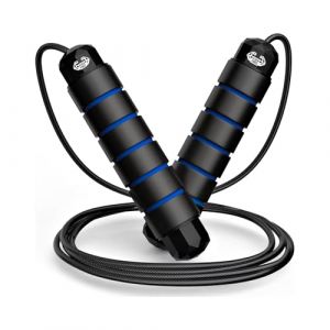 Corde à Sauter – Longueur Réglable en Câble Acier – Poignées Ergonomiques Antidérapantes – Fitness, Cardio, CrossFit, Perte de Poids, Musculation, Sport et Entraînement Maison – Xtrem Force (BESSON LOUIS, neuf)