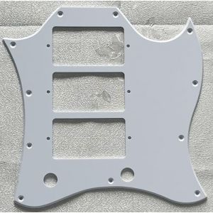 Pickguard pour guitare compatible Gibson SG Standard 3 style micro Pickguard (1 pli blanc) (qiyigongyipin, neuf)