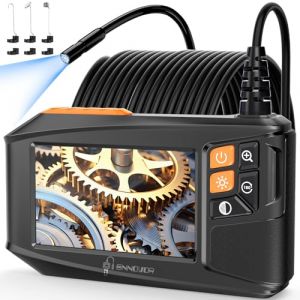 Ennovor Camera Endoscopique avec Écran et Lumière, Ennovor 1920P HD Caméra d'inspection Industrielle, Écran IPS 4,3 Pouces et 8 LED Réglables, No App No WiFi Camera Câble Semi-Rigide (33FT/10M) (Ennovor Boutique Officielle BU, neuf)