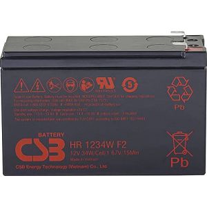 CSB Battery HR 1234W High-Rate HR1234WF2 Batteria al Piombo 12 V 8.4 Ah Piombo-AGM (L x A x P) 151 x 99 x 65 mm Spina (Masvoltios, neuf)