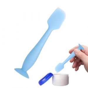 Spatule &agrave; cr&egrave;me pour couches &ndash; Spatule pour les fesses de b&eacute;b&eacute; avec base ventouse | Spatule r&eacute;utilisable pour p&acirc;te de fesses | Pinceau spatule en silicone pour &eacute;ryth&egrave;me fessier | Applicateur de cr&egrave;me (anhemary, neuf)