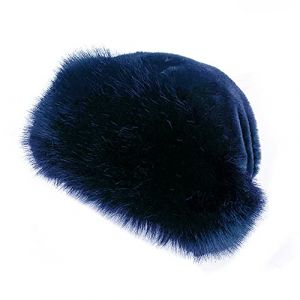 ISAKEN élégant Chapeau de Fausse Fourrure Dames pour Hiver, Chaude Chapka en Fourrure pour Femme Toque de Style Russe Toque Hiver Ronde Bonnet avec Polaire Chapeau de Trappeur Femmes (Qpolly, neuf)