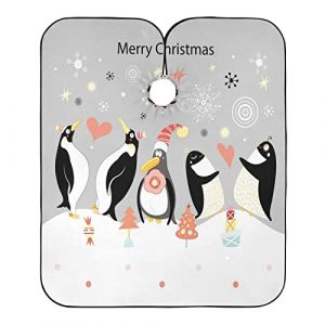 Pingouin De Noël Robe De Coiffure Accessoires Peignoir Coiffure Anti-Taches Blouse Coiffeur Pour Instituts De Beauté Coiffeurs Barbiers 140X168Cm (guangzhouhongchenmaoyishanghanggerenduzi, neuf)
