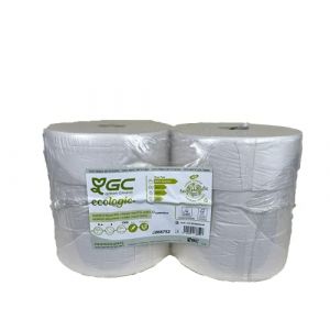 Papier hygi&egrave;nique maxi jumbo ouate blanc 2 plis T380 M - paquet de 6 rouleaux (JORISELECTION, neuf)