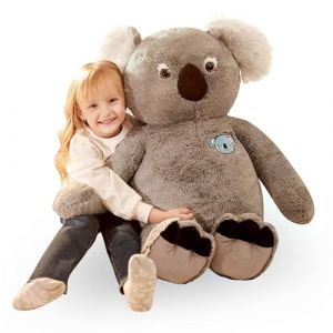 IKASA Grand koala en peluche géant doux pour enfants, 78 cm, mignon et énorme kawaii, grande taille, cadeau pour enfants (IKASA TOYS, neuf)