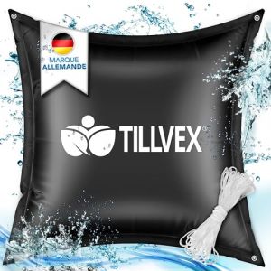 tillvex® Coussin de piscine pour l'hiver XXL 120 x 120 cm | Coussin d'air avec kit de réparation - Coussin d'hiver avec valve de sécurité - Double couture (DWD-Company, neuf)