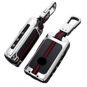 OTMIK &Eacute;tuis de Couverture de cl&eacute; de Voiture en Alliage de zinc adapt&eacute;s &agrave; Mazda 3 6 Alexa CX3 CX4 CX5 CX-30 CX50 BP BF Sch5 MX-5 Fob Porte cl&eacute;s Accessoires (3 Boutons Argent) (Otai, neuf)