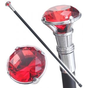 Canne de Marche Diamant Rouge Canne Gentlemen Canne Gentleman (Repliksword, neuf)