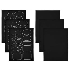 LICQIC 6 Feuilles Patchs de Réparation en Nylon, Patch Autocollant, Kit de Réparation pour Doudoune, Imperméable pour Vestes, Tentes, Vêtements D'extérieur (LICQIC, neuf)