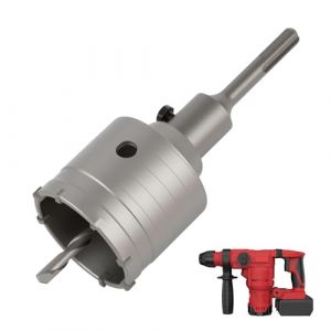 Scie Cloche &agrave; B&eacute;ton 68 mm avec Adaptateur SDS, Tr&eacute;pan B&eacute;ton, Carotteuse Foret &agrave; Brique pour Percer Murs en Brique, B&eacute;ton, Argile et Mousse, Outil Durable et Efficace pour Ma&ccedil;onnerie (65mm) (DaFuGuangZhi, neuf)