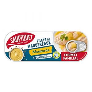 SAUPIQUET - Filets De Maquereaux Moutarde 226G - Lot De 4 - Offre Special (Les Trois Mousquetaires, neuf)