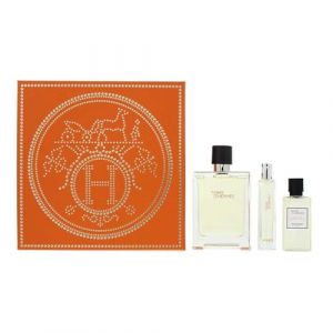 Terre D'Herm&egrave;s Gift Set 3 Pieces - Eau de Toilette & Shower Gel (MTUM922 GLOBAL PRODUCTS, neuf)