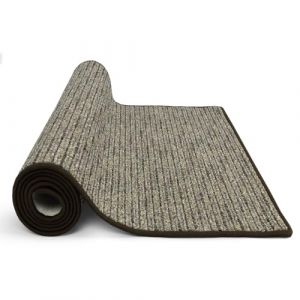 KARAT Tapis de Passage - Tapis de Couloir Surface et Envers antid&eacute;rapant - Vendu au m&egrave;tre - Tapis de Cuisine - Tapis pour Cuisine, Couloir et Salon (Geneva 67 x 400 cm, Marron) (Velvet Trading, neuf)